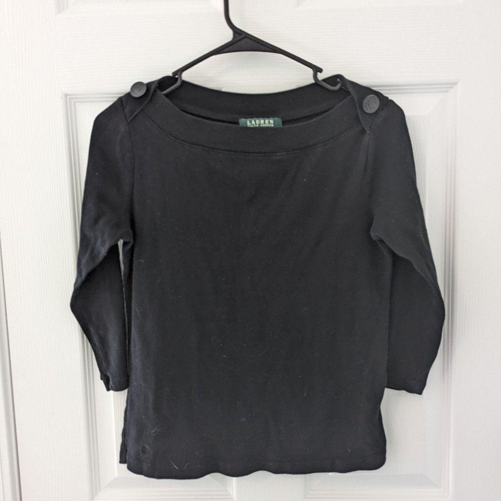 Gently Used XS Ralph Lauren Black Sweater